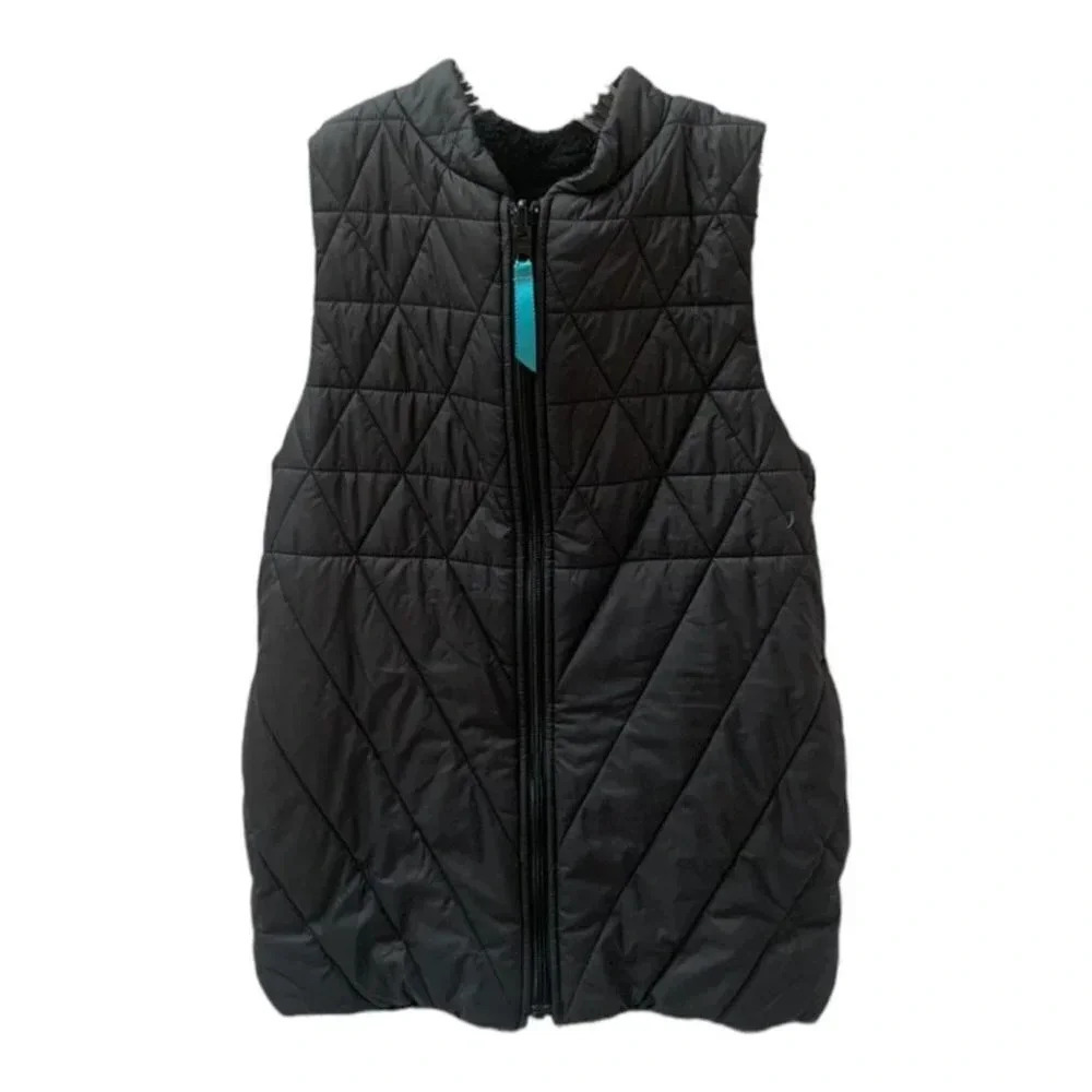 Ivivva Kids Lululemon Reversible Vest Quilted and Sherpa 8